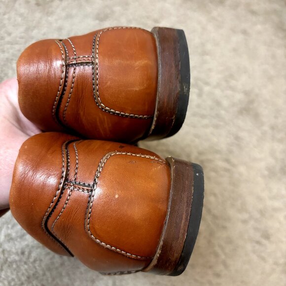 TOD'S $750 Brown Leather Wingtip Brogues‎ Size 39 EU Men's 9 Lace-Up Dress Shoes - Picture 5 of 16